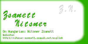 zsanett nitsner business card